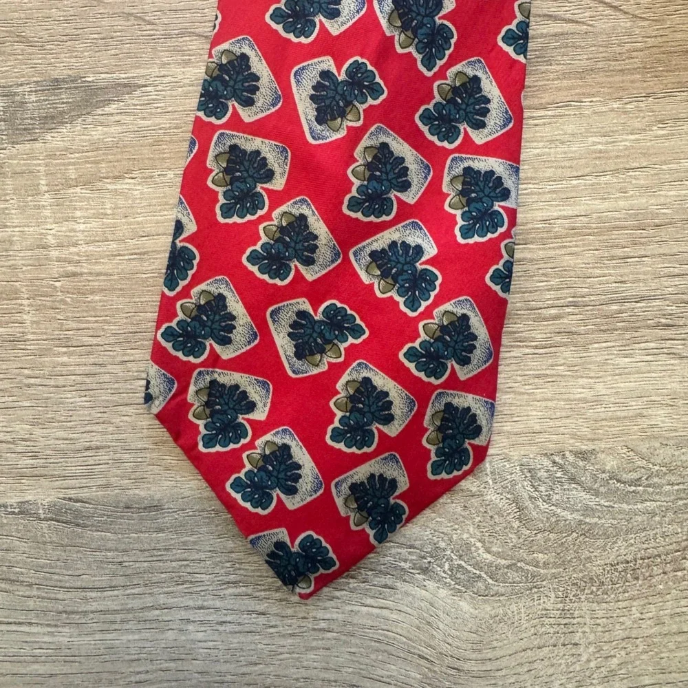 Mens‎ Christopher Hayes Red Patterned Necktie Classic Business tie